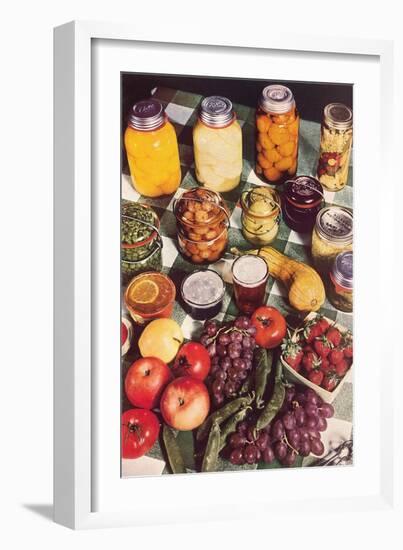 Fresh and Preserved Fruits-null-Framed Art Print