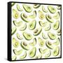 Fresh and Tasty Avocados-Maria Mirnaya-Framed Stretched Canvas