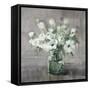 Fresh Anemones Sage Border-Danhui Nai-Framed Stretched Canvas