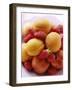 Fresh Apricots, Nectarines and Strawberries on Plate-Foodcollection-Framed Photographic Print