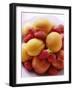 Fresh Apricots, Nectarines and Strawberries on Plate-Foodcollection-Framed Photographic Print