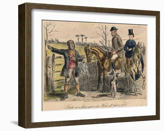 Fresh as a Four Year Old. Went Off Like a Shot, 1865-John Leech-Framed Giclee Print