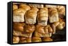 Fresh Baked Bread in Tel Aviv's Carmel Market-Richard T. Nowitz-Framed Stretched Canvas