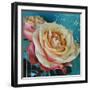 Fresh Bouquet with Text 1-Cristin Atria-Framed Art Print