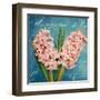 Fresh Bouquet with Text 2-Cristin Atria-Framed Art Print