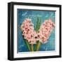 Fresh Bouquet with Text 2-Cristin Atria-Framed Art Print