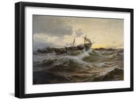 Fresh breeze, 1893-Anders Askevold-Framed Giclee Print