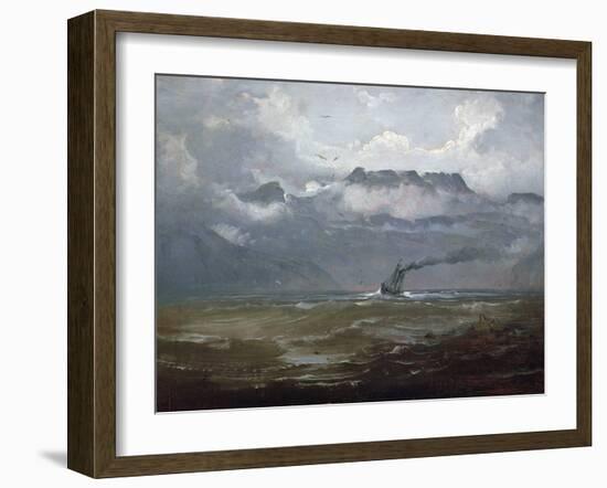 Fresh breeze in Bind Valley, 1848-Peder Balke-Framed Giclee Print