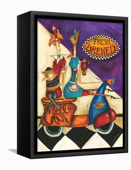 Fresh Brewed Coffee-Jennifer Garant-Framed Stretched Canvas