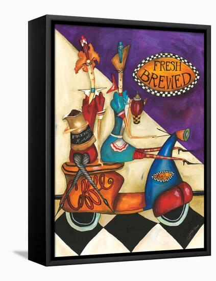 Fresh Brewed Coffee-Jennifer Garant-Framed Stretched Canvas