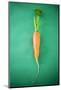 Fresh Carrot on Green Background-Foodcollection-Mounted Photographic Print