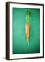 Fresh Carrot on Green Background-Foodcollection-Framed Photographic Print