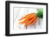 Fresh Carrots on Wooden Background-Kesu01-Framed Photographic Print