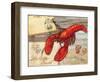 Fresh Catch Lobster-Paul Brent-Framed Art Print