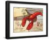 Fresh Catch Lobster-Paul Brent-Framed Art Print