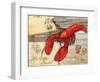 Fresh Catch Lobster-Paul Brent-Framed Art Print