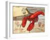 Fresh Catch Lobster-Paul Brent-Framed Art Print