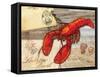 Fresh Catch Lobster-Paul Brent-Framed Stretched Canvas