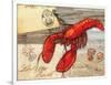 Fresh Catch Lobster-Paul Brent-Framed Art Print