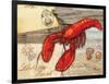 Fresh Catch Lobster-Paul Brent-Framed Art Print