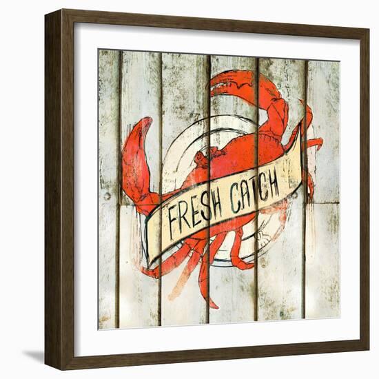 Fresh Catch Square-null-Framed Art Print