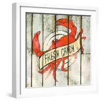 Fresh Catch Square-null-Framed Art Print