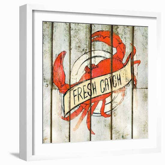 Fresh Catch Square-null-Framed Art Print