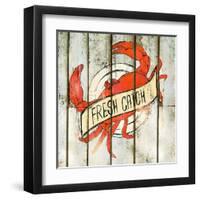 Fresh Catch Square-null-Framed Art Print