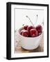 Fresh Cherries in Dish-Eising Studio - Food Photo and Video-Framed Photographic Print