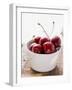 Fresh Cherries in Dish-Eising Studio - Food Photo and Video-Framed Photographic Print