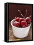 Fresh Cherries in Dish-Eising Studio - Food Photo and Video-Framed Stretched Canvas