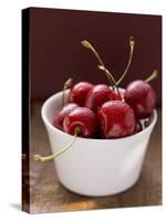 Fresh Cherries in Dish-Eising Studio - Food Photo and Video-Stretched Canvas