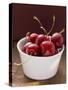 Fresh Cherries in Dish-Eising Studio - Food Photo and Video-Stretched Canvas