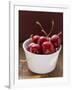 Fresh Cherries in Dish-Eising Studio - Food Photo and Video-Framed Photographic Print