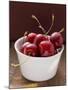 Fresh Cherries in Dish-Eising Studio - Food Photo and Video-Mounted Photographic Print