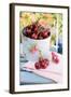 Fresh Cherries on a Garden Table-Eising Studio - Food Photo and Video-Framed Photographic Print