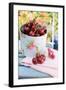 Fresh Cherries on a Garden Table-Eising Studio - Food Photo and Video-Framed Photographic Print