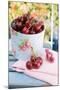 Fresh Cherries on a Garden Table-Eising Studio - Food Photo and Video-Mounted Photographic Print