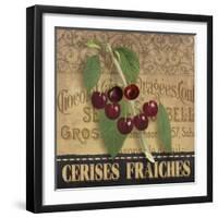 Fresh Cherries-Abby White-Framed Art Print