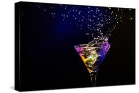 Fresh Coctail On The Black Background-goinyk-Stretched Canvas