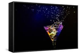 Fresh Coctail On The Black Background-goinyk-Framed Stretched Canvas