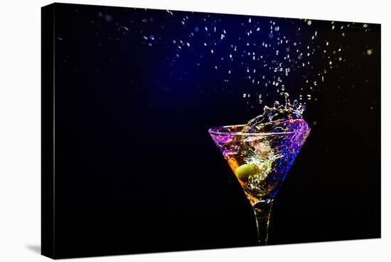 Fresh Coctail On The Black Background-goinyk-Stretched Canvas