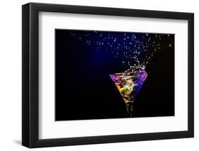 Fresh Coctail On The Black Background-goinyk-Framed Photographic Print