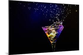 Fresh Coctail On The Black Background-goinyk-Mounted Photographic Print
