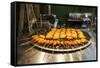 Fresh Cooked Food at the Shilin Night Market, Taipei, Taiwan, Asia-Michael Runkel-Framed Stretched Canvas