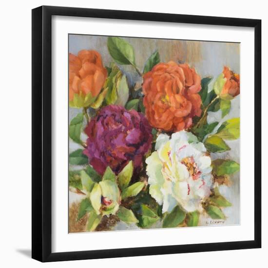 Fresh Cut Peonies-Lanie Loreth-Framed Art Print