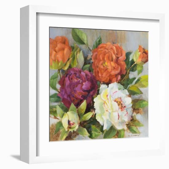 Fresh Cut Peonies-Lanie Loreth-Framed Art Print