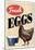 Fresh Eggs Chicken Hen Art Print Poster-null-Mounted Poster