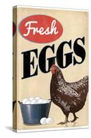 Fresh Eggs Chicken Hen-null-Stretched Canvas