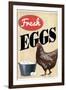 Fresh Eggs Chicken Hen-null-Framed Art Print